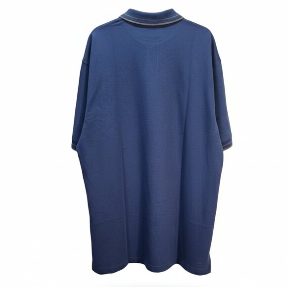 NWT | Men's Blue Short Sleeve Polo Shirt Collared Knit | 3XL - Picture 2 of 4